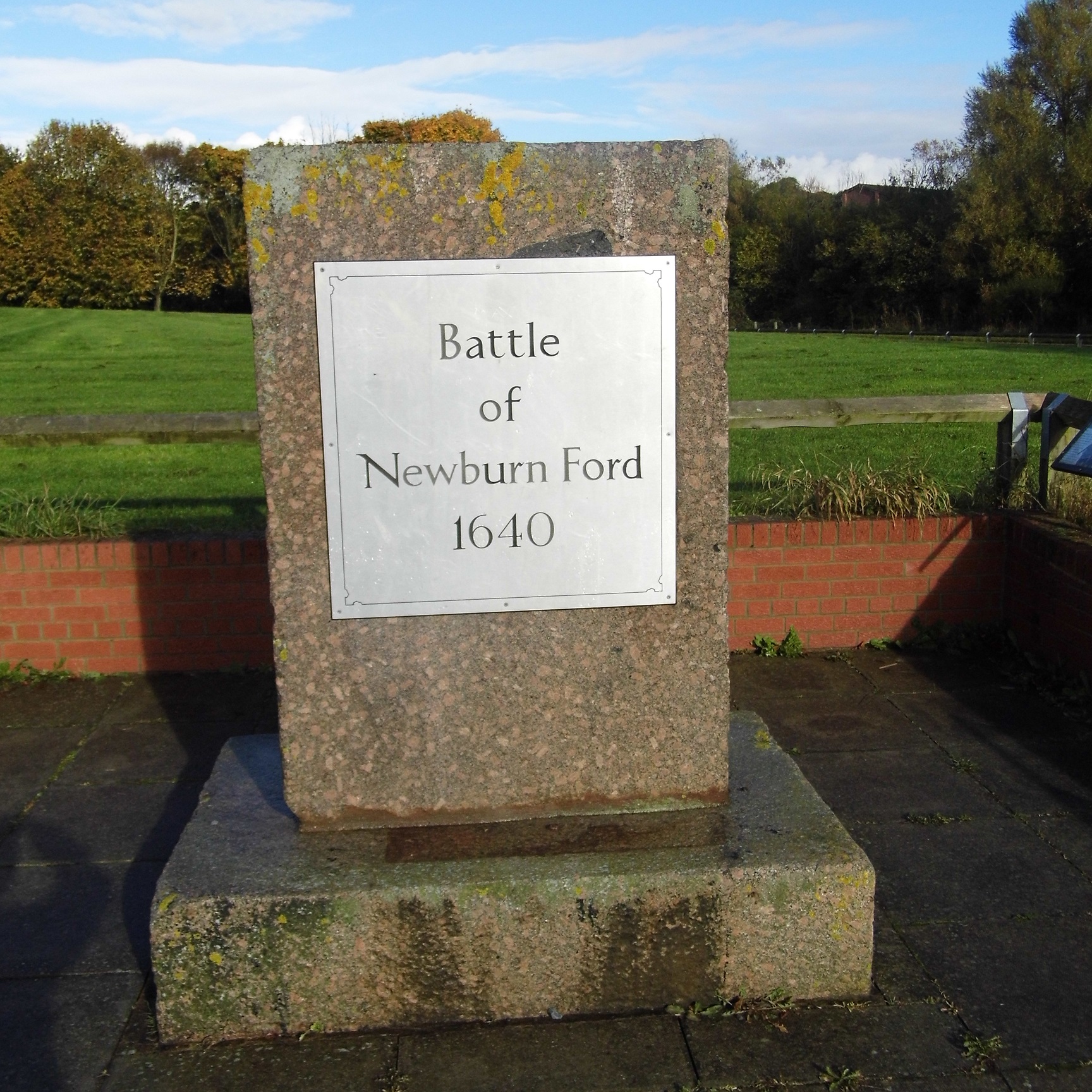 Newburn Ford battlefield memorial Newburn Ford battlefield memorial