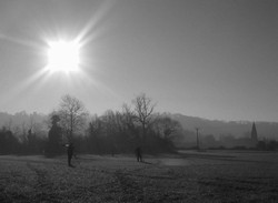 Detecting close to Radway village in December 2005.
