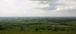 Prospect from Hanging Hill towards the valley of the River Severn (NGR: 371443,170224)