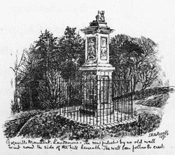 Grenvile monument at Lansdown, from Barrett, 1896.