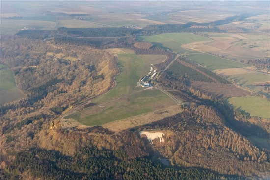 Aerial view of Sutton bank
