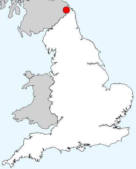 Flodden national location map