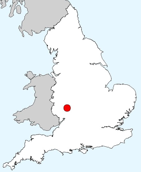 Powick Bridge national location map