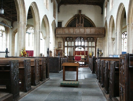 Westonzoyland church interior