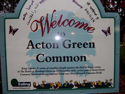 Sign: Welcome to Acton Green Common