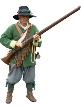 A soldier from John Hampden’s regiment of foot