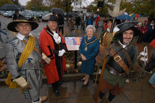 The Majors of Hounslow and Ealing before the Brentford opening ceremony