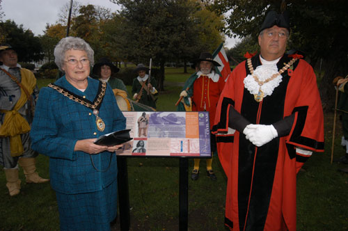 The Mayors of Ealing and Hounslow at the Turnham Green opening ceremony