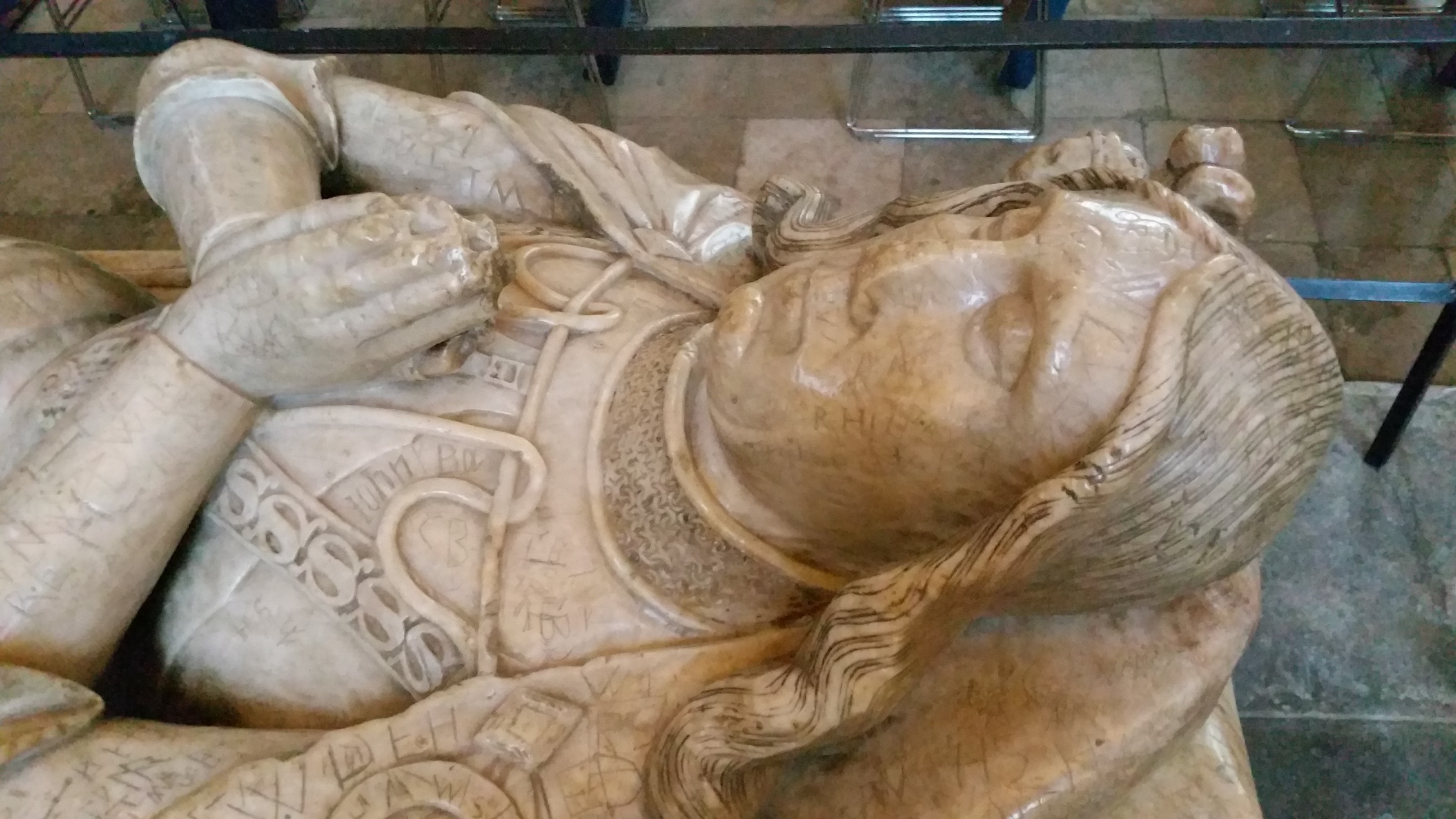 Bosworth veteran John Cheney in Salisbury Cathedral Bosworth veteran John Cheney in Salisbury Cathedral