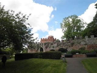 Herford castle from the moat