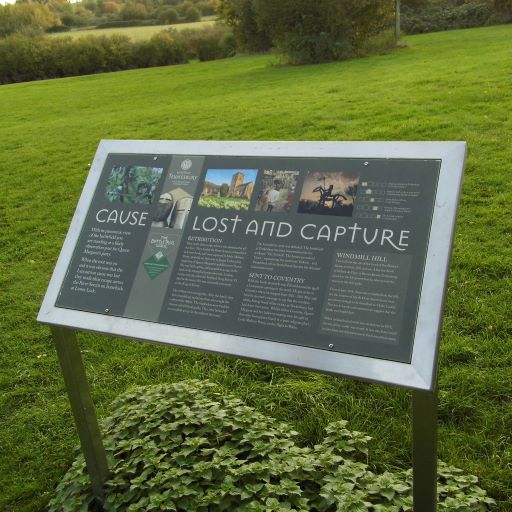One of the Tewkesbury battlefield information boards One of the Tewkesbury battlefield information boards