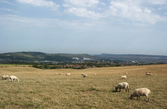 Lewes from the Downs