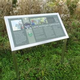 Battle of Tewkesbury information board