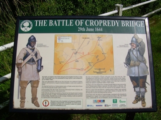 Information board Cropredy Bridge