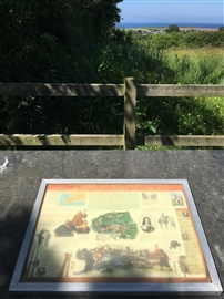 Information board at Stratton - Photo: Charles Cordell