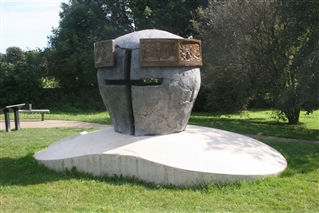 Battle of Lewes memorial in Priory Park