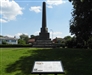 the Falkland memorial at Newbury I battlefield