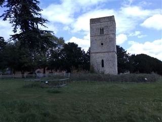 Ruined church at the Fornham battlefield site (c) Michael Rayner.
