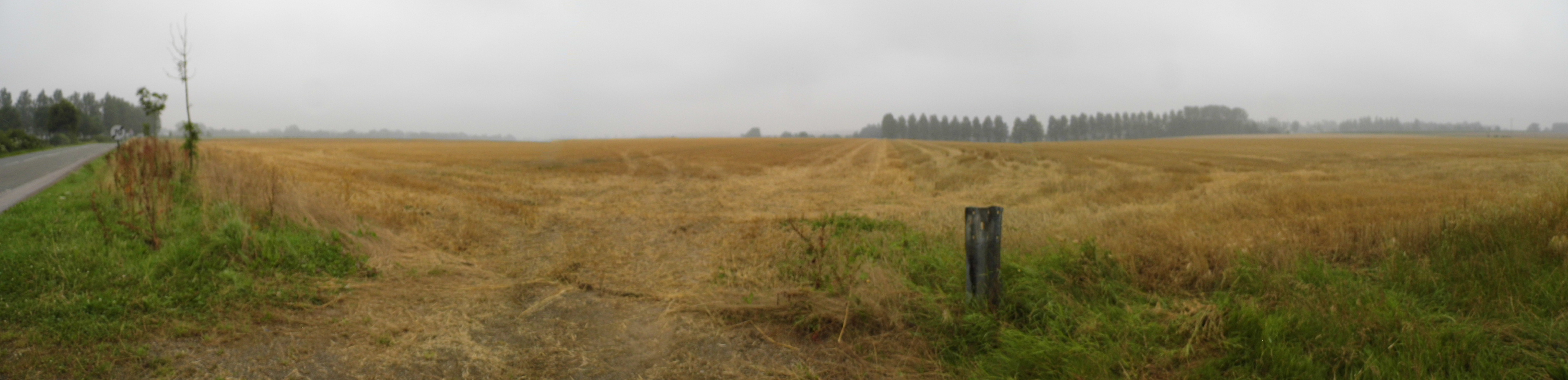 Battlefield of Agincourt from the French position Battlefield of Agincourt from the French position