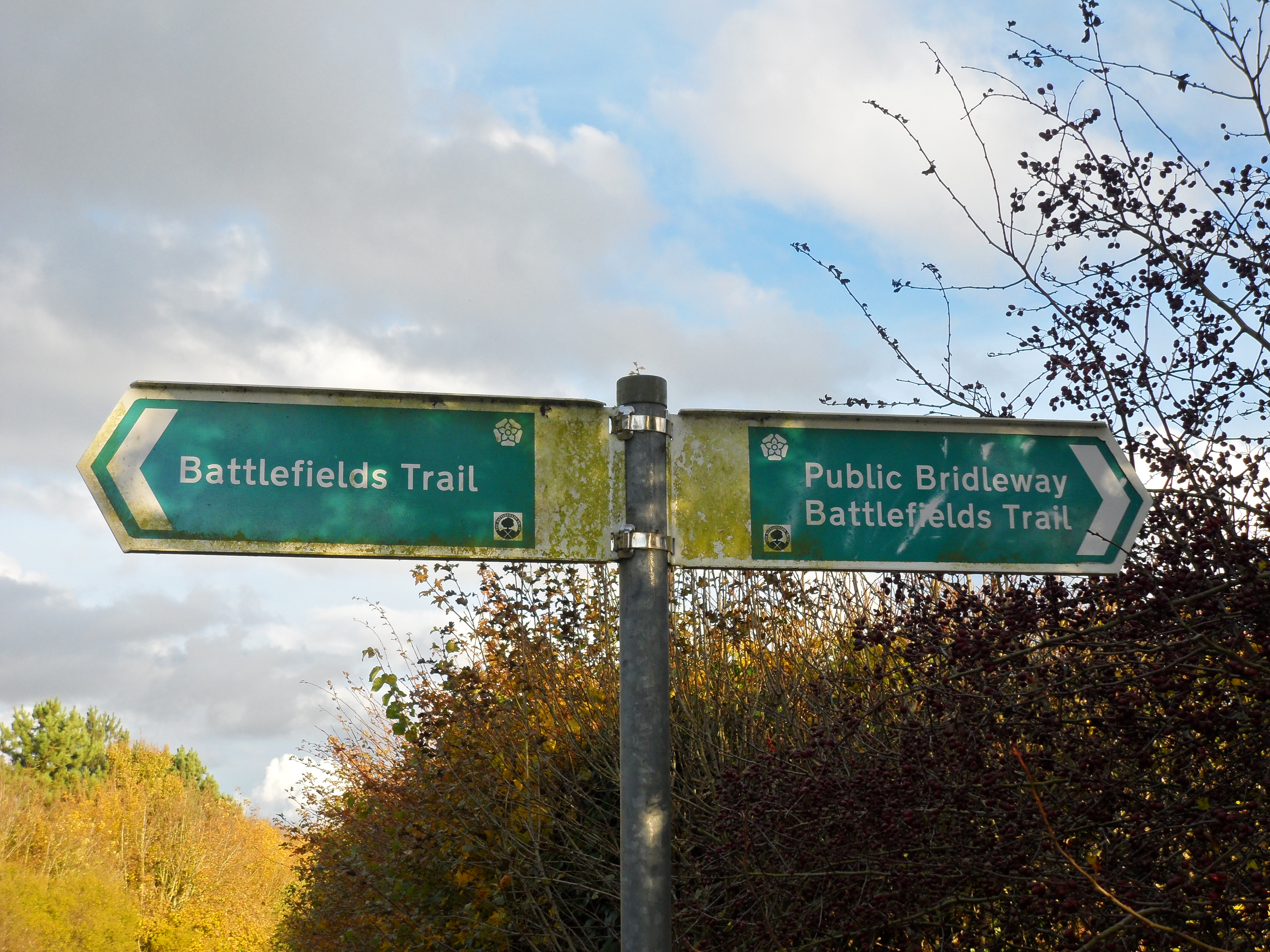 Battlefield trail signage Edgcote Battlefield trail signage Edgcote