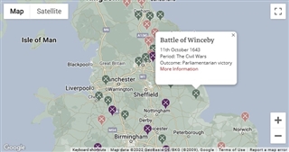 Battlefields Hub interactive map