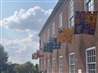 The banners in Copenhagen Street (Photo: Battle of Worcester Society)