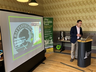 Dr David Grummitt speaking at the launch event