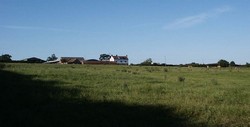 Looking north east from the lane immediately to the east of Battlefield church. The ground rises significantly immediately to the north of the church, this east-west ridge providing a military advantage which the rebel forces surely exploited in their initial deployment.