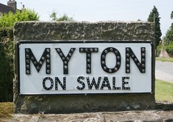 Myton on Swale village sign