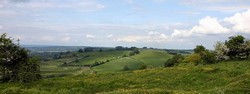 Looking north to Freezing Hill from the Hanging Hill, on the north west edge of Lansdown Hill (NGR: 371371,170192)