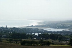 Looking south east to Berwick from the eastern, Camphill extension of Halidon Hill.