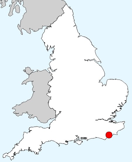 Hastings national location map